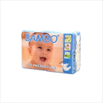 BAMBO® Baby Diapers - Size 0 - Premature - Fits 2.2 to 6.6 lbs - 24/Bg 96/Cs ( Baby Diaper Abena BAMBO ) รูปที่ 1