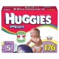 Huggies Diapers Size:5; Quantity: 176 LeakLock protection, Large Adjustable Fasteners