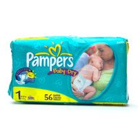 Pampers Baby Dry Diapers, Size 1, 56 Count ( Baby Diaper Procter & Gamble - Pampers ) รูปที่ 1