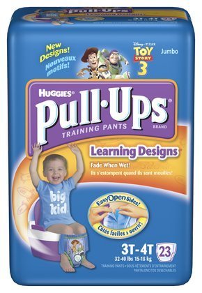 Pull-Ups Training Pants with Learning Designs, Boys, 3T-4T, Jumbo 23 ea รูปที่ 1