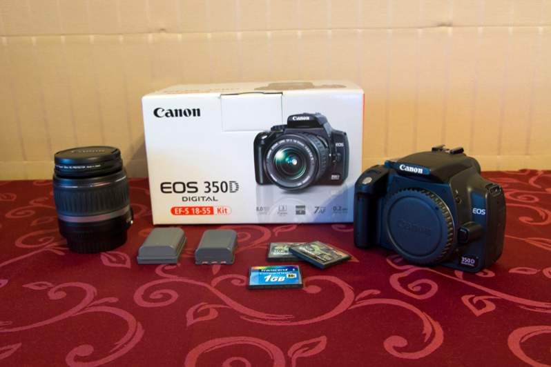 Canon EOS 350D + EF-S 18-55mm f/3.5-5.6 II ยกชุด รูปที่ 1