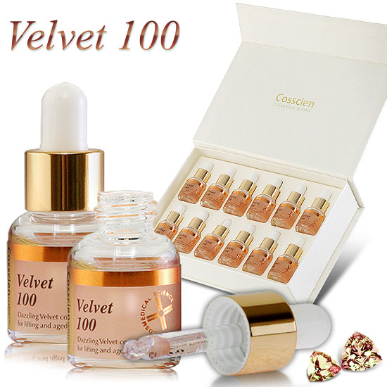 COSSCIEN Velvet 100 Ampoule 12 x 5ml. ช่วยในเรื่องการให้พลังงานแก่เซลผิวช่วยความยืดหยุ่นและเรียนเนียนของผิว  รูปที่ 1