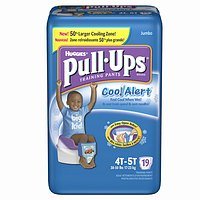 Huggies Pull-Ups Training Pants for Boys with Cool Alert, Jumbo Pack, Size 4T-5T 19 ea รูปที่ 1