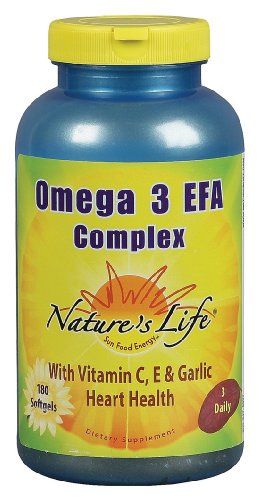 Nature's Life - Omega 3 Efas Epa & Dha, 180 softgels ( Nature's Life Omega 3 ) รูปที่ 1