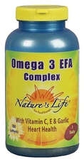 Nature's Life - Omega 3 Efas Epa & Dha, 180 softgels ( Nature's Life Omega 3 )