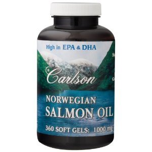 Carlson Laboratories - Norwegian Salmon Oil, 1000 mg, 360 softgels รูปที่ 1