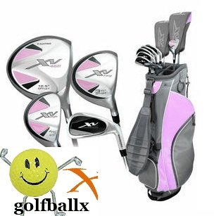 Affinity Ladies Right Hand XV Pink Golf Club Set W/bag &Free Putter; Regular or Petite Length; Fast Shipping ( Affinity Golf ) รูปที่ 1