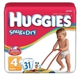 HUGGIES SNUG/DRY STEP 4 55504 , JUMBO FITS 22-37LBS