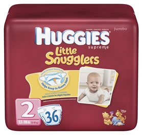 HUGGIES SUPREME L/S STEP 2 , LITTLE SNUGGLERS JUMBO ( Baby Diaper KIMBERLY ) รูปที่ 1