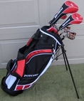 Tall Mens Left Handed Complete Golf Club Set Driver, Wood, Hybrid, Irons, Wedge, Putter Bag Fits Taller Men 6'0