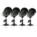 รูปย่อ Defender SP301-4C Four Indoor and Outdoor Night Vision CCD Security Cameras with High Resolution (Black) รูปที่1