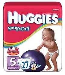 HUGGIES SNUG/DRY STEP 5 55505 Size: 4X27 รูปที่ 1