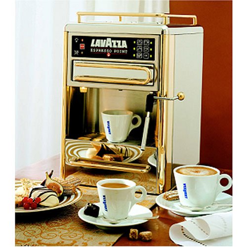 Lavazza One-Cup Espresso Beverage System, Chrome/Gold Stainless Steel รูปที่ 1