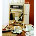 Lavazza One-Cup Espresso Beverage System, Chrome/Gold Stainless Steel