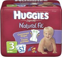 HUGGIES SUPREME DIAPERS, SIZE 3, 16-28 LBS, 104/CS, KIC52383 ( Baby Diaper KIMBERLY CLARK ) รูปที่ 1