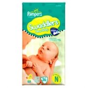 Pampers Swaddlers Newborn, Size: 6x36 รูปที่ 1