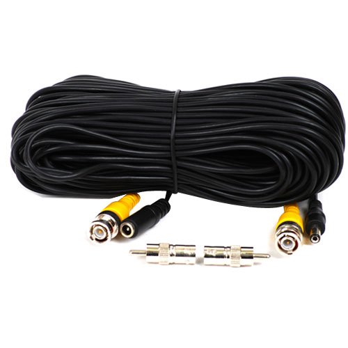 VideoSecu 100 Feet Power Video Security Camera Cable with BNC RCA Connector Adapter 1JE ( CCTV ) รูปที่ 1
