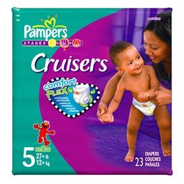 Pampers Cruisers Comfort Flex-Count, Size 5, 23-Count (Pack of 4) รูปที่ 1