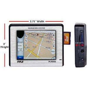 PYLE PLNV35 3.5 Inches Touch Screen Universal Portable GPS Navigation with USA/Canada Mexico Maps รูปที่ 1