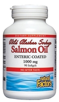 Natural Factors - Wild Alaskan Salmon Oil, 90 softgels ( Natural Factors Omega 3 )