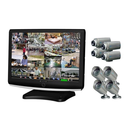 Clover Electronics LCD22168 22-Inch Wide Screen 16-Channel All-In-One Security System with 8 Cameras - Large (Black) ( Clover CCTV ) รูปที่ 1