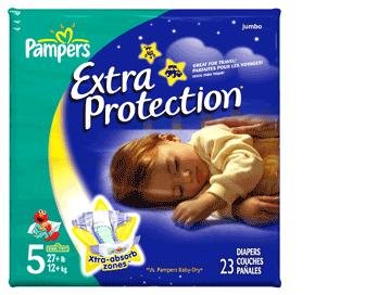 PAMPERS BABY-DRY O/N SZ5 JUMBO , OVERNIGHT EXTRA PROTECTION รูปที่ 1