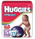 HUGGIES SNUG/DRY STEP 5 55505 , JUMBO FITS 27+LBS