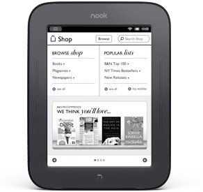 Barnes & Noble NOOK Touch eBook Reader (NEWEST model, WIFI Only) รูปที่ 1