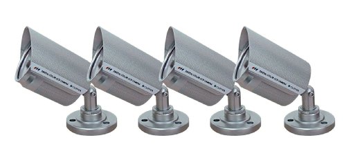 Clover Electronics RD1354 Indoor/Outdoor Night Vision Color Camera - Small - 4 Pack (Silver) ( CCTV ) รูปที่ 1