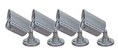 Clover Electronics RD1354 Indoor/Outdoor Night Vision Color Camera - Small - 4 Pack (Silver) ( CCTV )