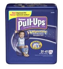 HUGGIES PULLUPS N/T BOYS 3T-4T , 21352 JUMBO NITE FITS 32-40L รูปที่ 1