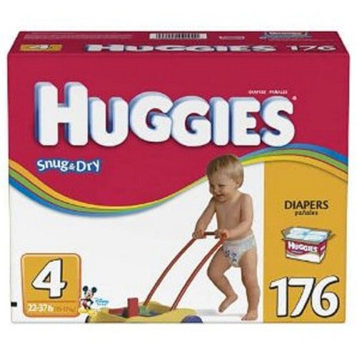 Huggies Snug & Dry Size 4, 176 Count รูปที่ 1