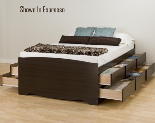 Prepac Tall Double Platform Storage Bed - BBD-5612  รูปที่ 1