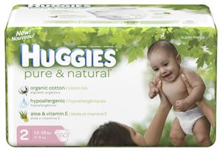 Huggies Pure & Natural Size 2 60ct รูปที่ 1