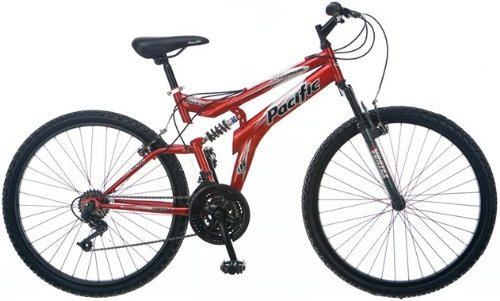 Pacific Cycle Men's Chromium Bicycle (Red) ( Pacific Cycle Mountain bike ) รูปที่ 1