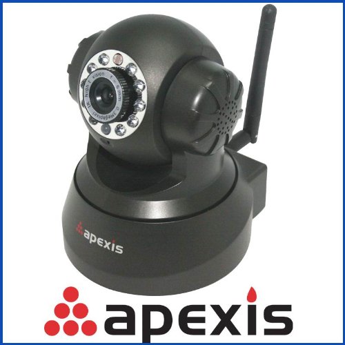 Support IE, Safari, Firefox, Google chrome browser /PT function/Reliable IP Cam/Apexis APM-J011-WS IP Camera with Pan & Tilt Speed control, DDNS service,64channel clients software, Support Gmail /Hotmail/Yahoo White/DDNS Function black ( Apexis CCTV ) รูปที่ 1