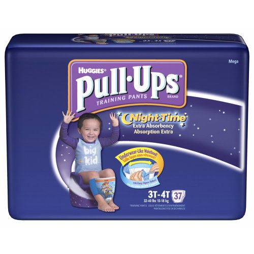 Huggies Pull-Ups Night Time For Boys 3T/4T ~37 Training Pants รูปที่ 1