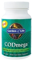 Garden of Life - Codmega Wild Fish & Cod Liver Oil Complex, 90 licaps(r)