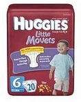 HUGGIES SUPREME L/M STEP 6 , LITTLE MOVERS JUMBO