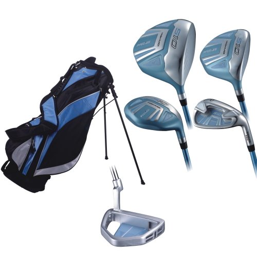 Precise S10 Ladies Womens Complete Golf Set Includes Driver, Fairway Wood, 2 Hybrids, 6-SW Irons, Putter, Stand Bag, 4 H/C's Right Hand ( Precise Golf ) รูปที่ 1