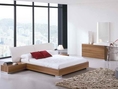 Galeria Contemporary Platform Bed Plus 2 Nightstands King Size. 