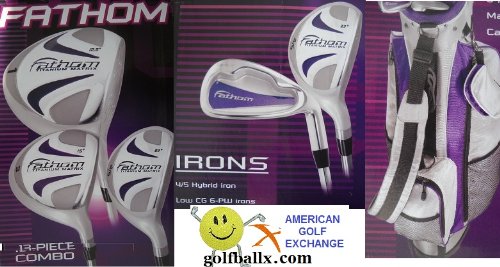 American Golf Exchange Ladies Fathom Lavender Golf Club Set W/bag &Free Putter & Head Covers; Regular or Petite Length; Fast Shipping ( American Golf Golf ) รูปที่ 1