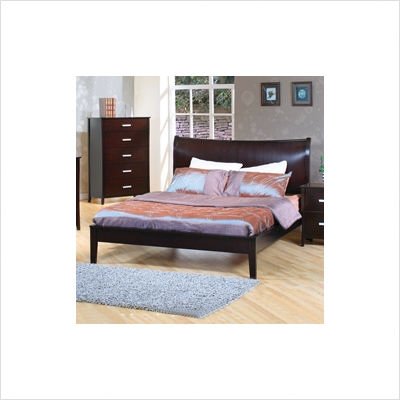 Newport Queen Platform Bed in Cappuccino (Wood bed) รูปที่ 1