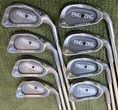 Mens RH Ping Zing Stainless Steel Golf Set Irons 3-PW Clubs Black Dot Stiff Flex ( Ping Golf )