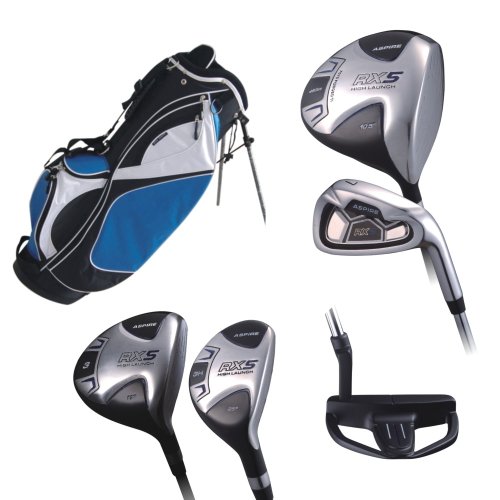 Aspire Men's RX5 Complete Golf Set (Right Hand, Blue) ( Aspire Golf ) รูปที่ 1