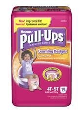 HUGGIES PULLUPS L/D GIRL 4T-5T , 21332 JUMBO LRN DESGN 38+LBS รูปที่ 1