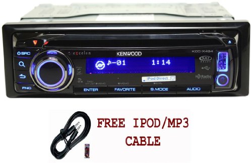 Brand New Kenwood Kdc-x494 Car Cd, Mp3, Receiver with Usb Input, Ipod Direct Controls, Built in Crossover, Sub Controls, Multi Line Lcd Text Display, and 3 Sets of 4v Preamps รูปที่ 1