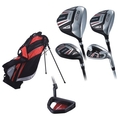 Precise S10 Men's Complete Golf Set Includes Driver, Fairway, 2 Hybrids, 6-SW, Putter, Stand Bag, 4 H/C's Right Hand ( Precise Golf )