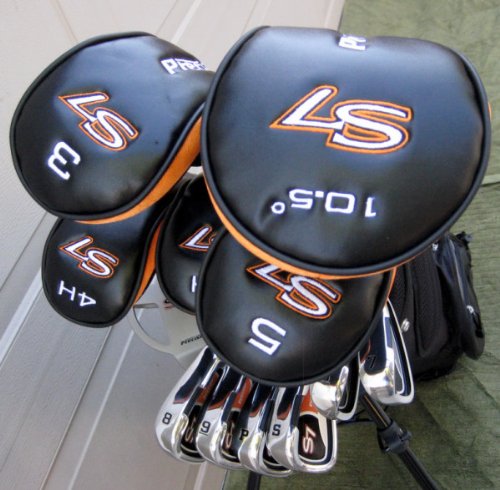 Mens Complete Golf Club Set Driver, Woods, Hybrids, Irons 2 Ball Putter Bag Professional Model  รูปที่ 1