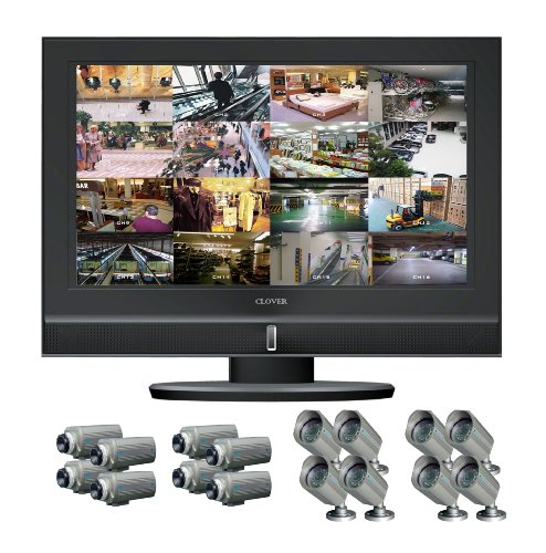 Clover Electronics LCD261616 26-Inch Wide Screen 16-Channel All-In-One Security System with 16 Cameras - Large (Black) ( CCTV ) รูปที่ 1